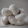 ginger's hand dyed splendor 4ply merino wool and silk soft smooth indie dyed yarn au naturel cream white