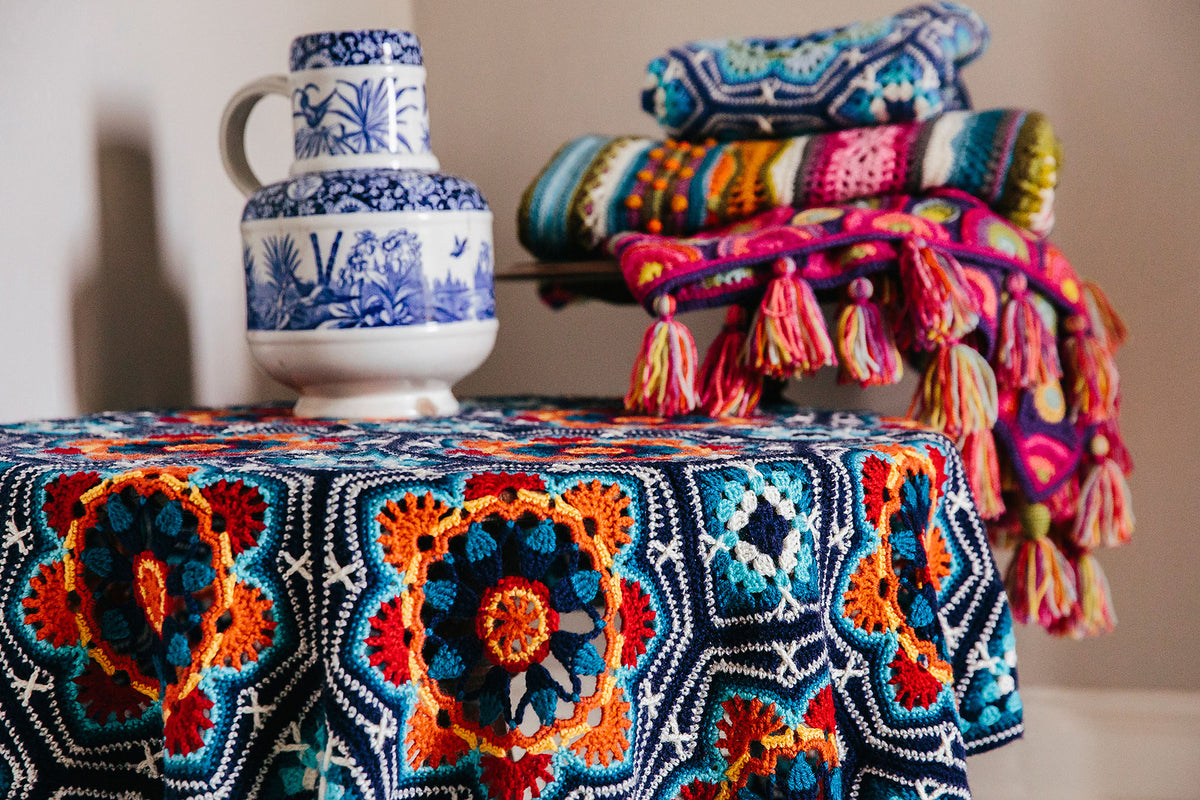 PERSIAN TILES CROCHET BLANKET– Ginger Twist Studio