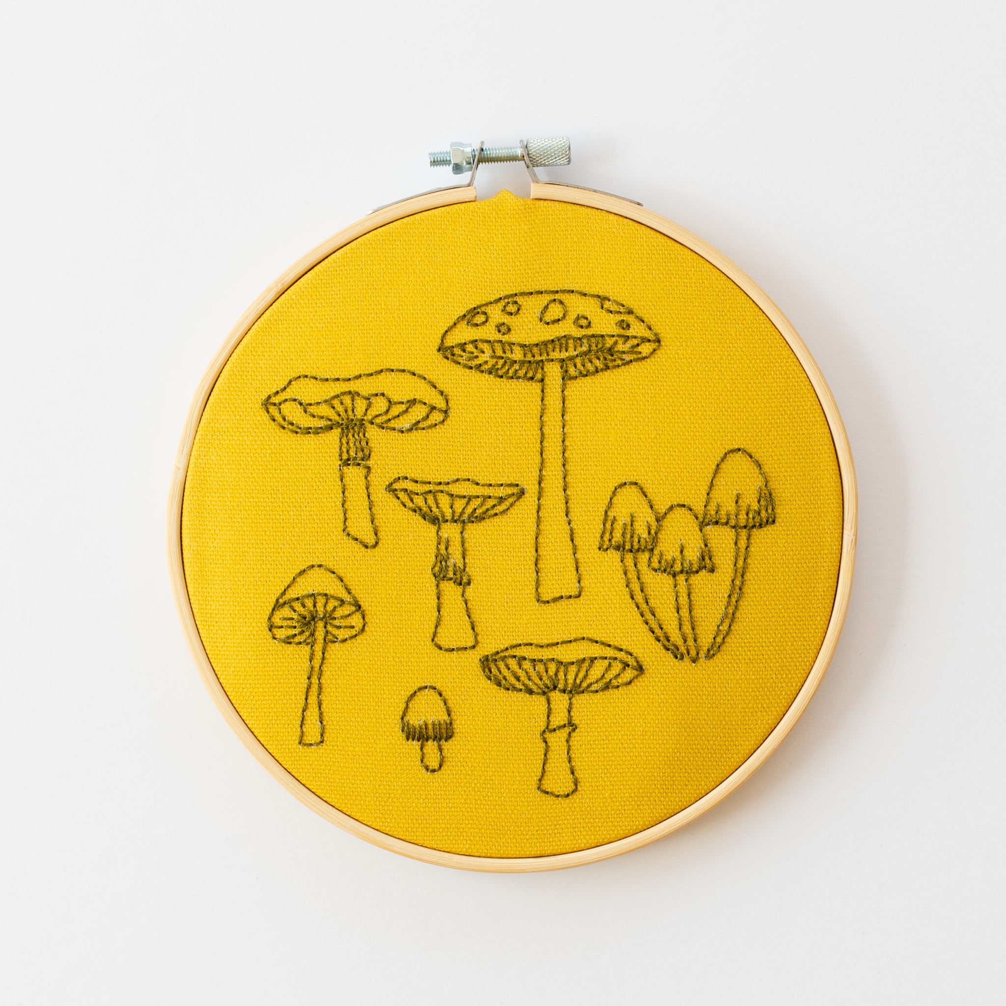 Fungi Embroidery Hoop Kit– Ginger Twist Studio