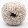 light beige ball of tweed wool