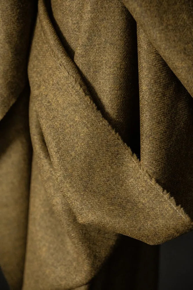 Close-up of brown fabric texture
