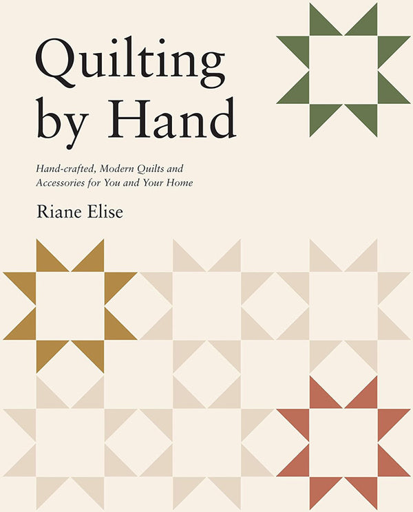 Book cover of 'Quilting by Hand' with quilt patterns and author's name.