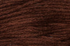 Close-up of brown yarn texture