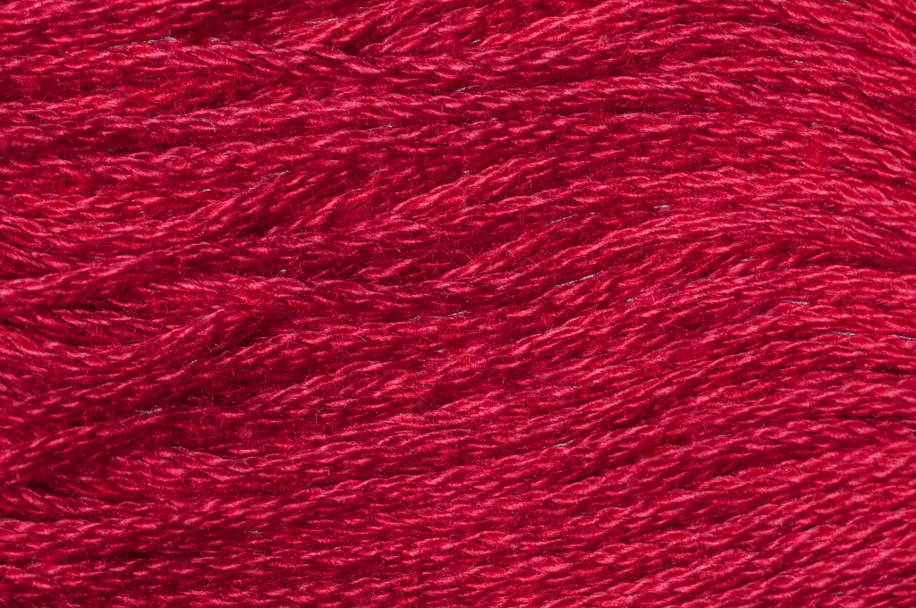 Close-up of red yarn texture