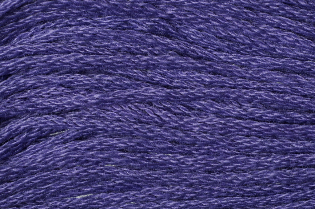Close-up of dark blue yarn texture