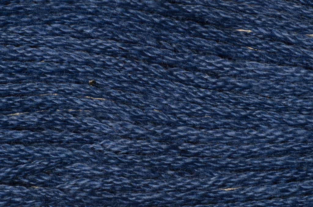 Close-up of dark blue fabric texture