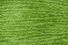 Close-up of green embroidery floss