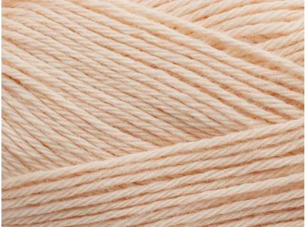 Close-up of beige yarn strands