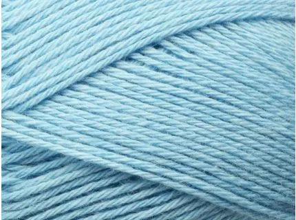 Close-up of light blue yarn