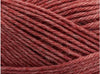 Close-up of red yarn with a textured surface