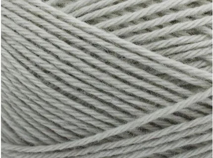 Close-up of gray yarn strands