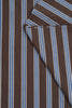 Brown fabric with blue stripes
