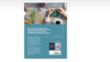 A book cover for a knitting guide titled 'Knit With Me' by Laura & Tracey, displayed on a light gray background. The cover features a teal lower half with descriptive text and a small photo of hands knitting, with the top half showing the full styled flat-lay scene of the photo.