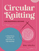 Book cover of 'Circular Knitting for Beginners & Beyond' by Kate Atherley on a pink background.