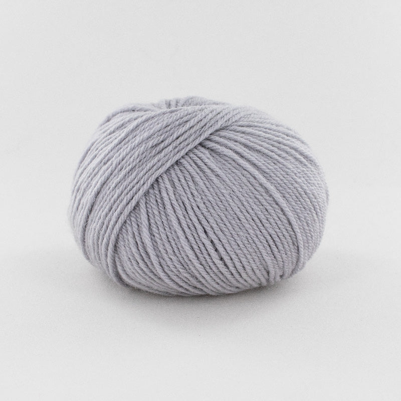 ball of pale grey wool