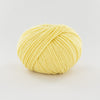 ball of pale yellow yarn