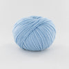 ball of baby blue yarn
