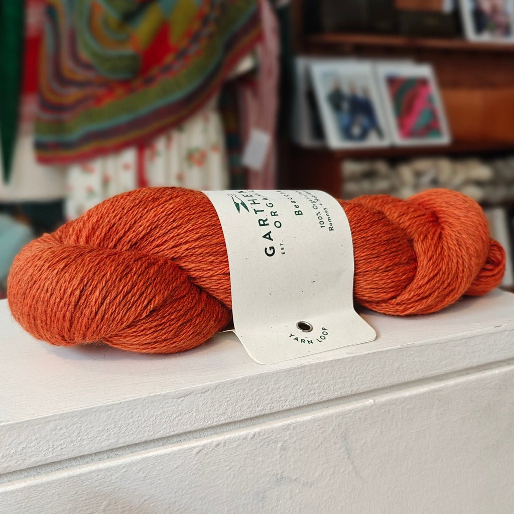 skein of orange wool