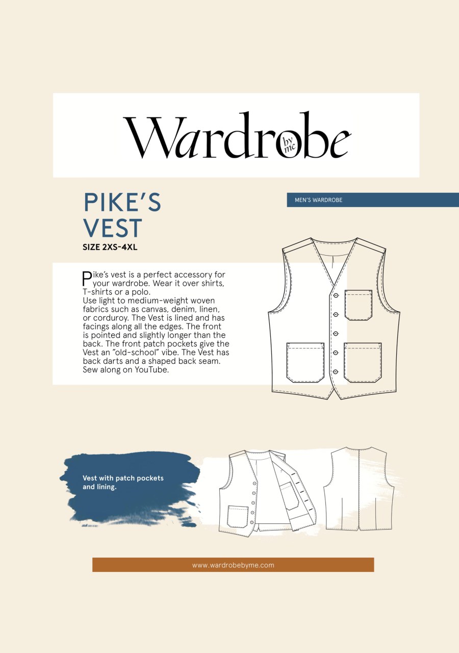 PIKES VEST PATTERN– Ginger Twist Studio