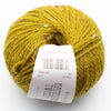 yellow green ball of tweed wool