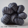 gingers hand dyed pep in your step worsted indie dyed superwash merino wool machine washable plump bouncy yarn indie dyed ginger twist studio old town cobblestone dark grey charcoal edinburgh inspired