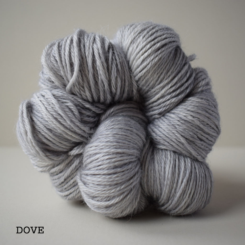 ginger's hand dyed shine on sport alpaca silk 5ply super soft halo fluffy indie dyed dove light grey gray