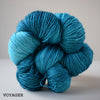 gingers hand dyed splendid lace british bluefaced leicester and silk 2ply lace weight soft smooth indie dyed wool yarn voyager outlander inspired blue aqua