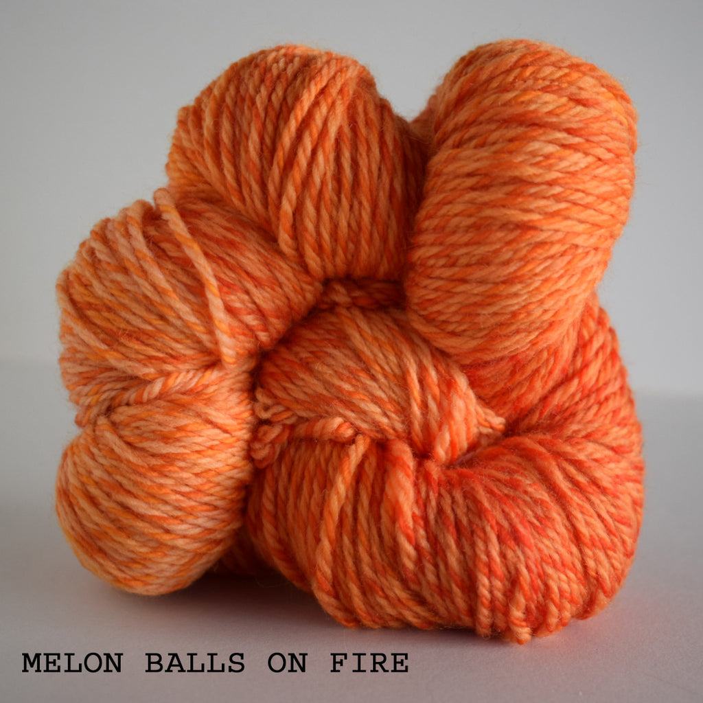 Campfire  Steady Tweed – Sock Weight Hand Dyed Orange Yarn – From Me To  Yarn